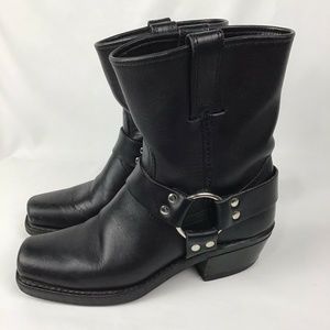 Womens Frye Harness Motorcycle Boots 6.5 Classic